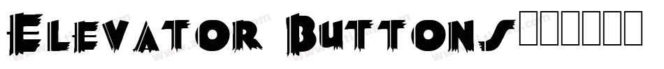Elevator Buttons字体转换